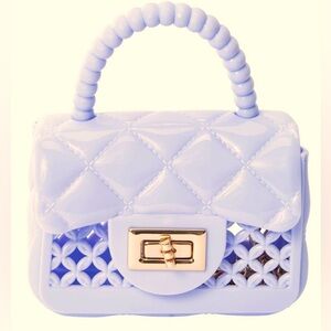 Elegant Lavender Quilted Jelly Handbag/Crossbody